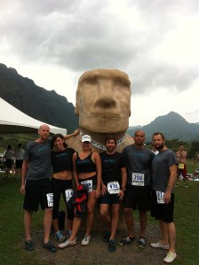 One last group photo before we tear our legs up on the trail