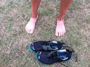 My feet after the race - that's not a tan line!