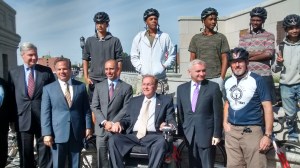A few teammates attended the opening ceremony for the George Redman Linear Park on the Washington Bridge in September and got a good photo op with Rhode Island's politicians.